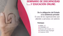 Seminario de Discapacidad y Educación Online: De la obligación del Estado a la asistencia privada: El caso de las organizaciones que atienden a personas con autismo